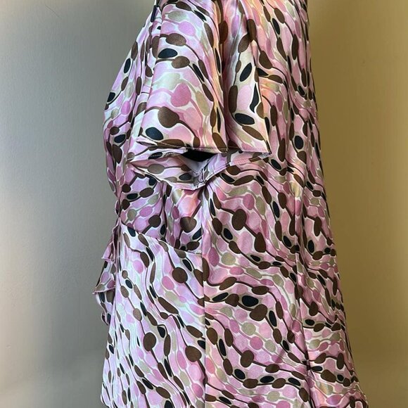 Y2K 90s MSK XL Silkie Pull Over Short Flutter Sleeve Top Whimsy Fairy Coquette - Picture 6 of 10